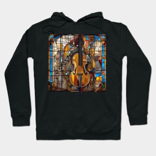 Musical Symbols In A Stained Glass Window Hoodie